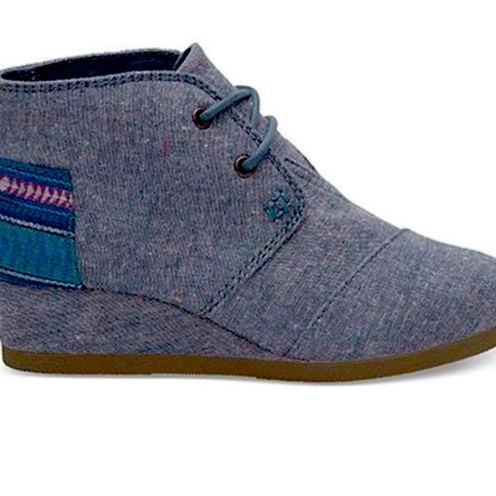 TOMS Denim Wedged Boots